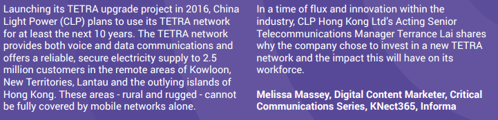 Обзор международной ежегодной конференции-выставки «Critical Communications World-2017»